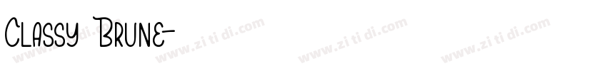 Classy Brune字体转换